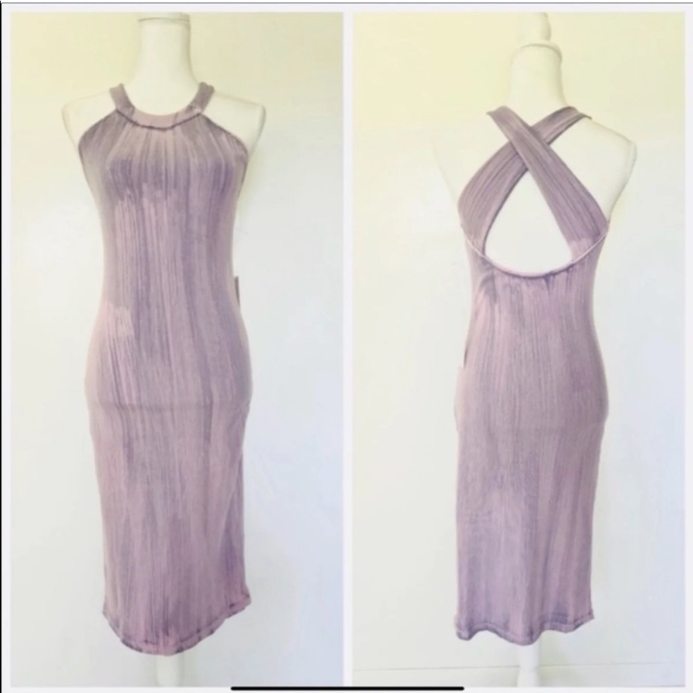 Young Fabulous & Broke Cross Back Midi Dress